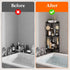 3 34 24 75 cm/13 9.5 29.5 inch Lifewit Floor Standing Shower Caddy Corner, Tier Plastic Shower Stand Rack