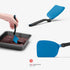 Dreamfarm Mini Chopula 3-In-1 Kitchen Spatula, Super Flexible Sit-Up Flipping, Chopping, & Serving, Classic Blue