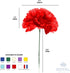 Royal Imports Artificial Carnations, Silk Faux Flowers, 100 Single 5" Stems for Funeral Arrangements, Purple