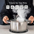 Silicone Trivets for Hot Dishes, Non Slip Heat Resistant Hot Pads for Kitchen, Pot Holders, Teapot Coaster, Black