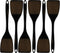 6 Piece Durable Melamine Spatula Set, Kitchen Utensils for Cooking