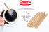 Gmark 5.5" Wood Coffee Stirrers - 1000 ct Natural Birch Wood Beverage Stirrers, Round End (length 140mm, width 6mm)