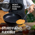 Zulay Premium Nylon Spatula, 12.5 Inch Flexible Turner with Stainless Steel Ergonomic Handle
