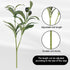 Mozeat Lens 11 Inch 5 Olive Branches for Vases, PCS Artificial Plants Olive Tree Branches Faux Olives Leaves Stems