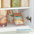 iDesign Linus Spice Packet Organizer Bin for Kitchen Pantry, Cabinet, Countertops - Clear Large