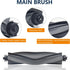 Replacement Parts for Dreame L20 Ultra / L30 Ultra Robot Vacuum Cleaner - 1 Main Brush, 4 Dust Bags, 4 Mop Pads, 2 HEPA