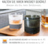 Host Freeze Cooling Cups Set of 2, Old Fashioned Glass with Silicone Band for Whiskey Gifts, Grey