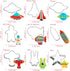 HENGYID 9 PCS Animal Cookie Cutter Set - Stainless Steel Shaped Molds for DIY Baking, Kitchen, Holiday Celebration