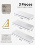 GoldSet 3) BAYKA Wall Shelves for Bedroom Decor, Floating Wall Shelves for Living Room Kitchen Storage, Wall Mounted