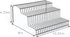 Smart Design 3-Tier Spice Rack, Steel Metal Wire, Rust Resistant, 10.25 x 4.25 Inch - Charcoal Gray