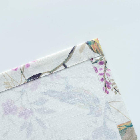 VOGOL Bird Pattern Kitchen Valances - Pocket Window Curtains for Living Room, 52 Inch Wide by 18 Inch Long