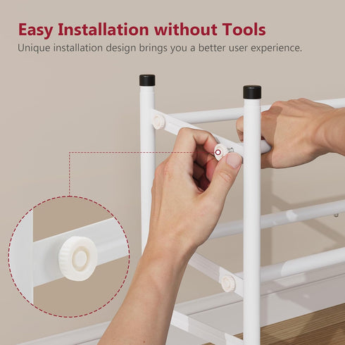 Closet 2 28-41 Closet, Tajsoon Expandable Shoe Rack for Tier, Adjustable & Stackable Shoe Shelf Storage, Metal Shoe