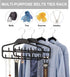 FairyHaus Belt Hanger Organizer 2 Pack, Non Slip Tie Rack Holder, Durable Hanging Closet Accessory Hooks