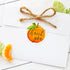 Little Cutie Baby Shower Thank You Stickers | 40 Count Orange Theme Labels for Baby Shower or Gender Reveal