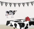 Cow Print Pennant Banner, Party Accessory (1 Count)