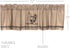 VHC Brands Sawyer Mill Charcoal Valance Curtain, Farmhouse Country Chicken Cotton, Gray and Tan, 20x72
