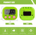 Saooumean 6 Pack Countdown Multi-Function Electronic Timer, Colorful Kitchen Timers Digital Magnetic, Timer, Big LCD