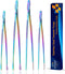 JETKONG 4 Pcs Kitchen Tweezers Set, 12'' and 10'' Stainless Steel Cooking Tweezers for BBQ and Seafood