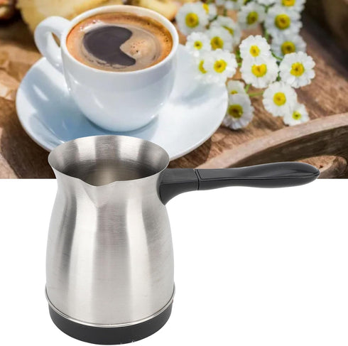 Electric Coffee Maker, 600ML Large Capacity Turkish Coffee Pot with Ergonomic Handle, US Plug