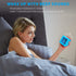 Plumeet Digital Alarm Clock for Kids, Snooze and Nightlight, Easy Setting Silicone Clock, Battery Powered (Blue)