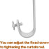 4 Pack Ceiling Curtain Rod Bracket, Heavy Duty Single Curtain Rod Holders for 1 Inch Drapery, Living Room Bedroom, White