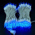YULETIME 200 Blue LED Christmas Lights with White Wire, Pack of 2 Strands, 33 Feet 100 Lights