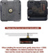 2pcs Silent Quartz Clock Movement, Long and Short Shaft with 5 Sets Hands for DIY Wall Clock