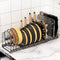 Expandable Pot and Pan Organizer Under Cabinet, Rack with 12 Size Dividers for Kitchen Cabinet and Pantry Storage