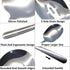 Extra Large Serving Spoons x2, Slotted Serving Spoon x2, 11.4 inch Silverware Set, Food-grade 18/8 Stainless Steel for
