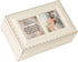 Cottage Garden First Communion God Beside You Matte Ivory Rope Trim Petite Music Box - Plays Ave Maria