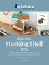 Whitmor Wire Grid Stacking Shelf Small, White