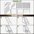 Set Chicken Perch for Coop with Ladder, Chicken Roosting Bars for Chickens in Coop with Swing Wooden Run Accessories