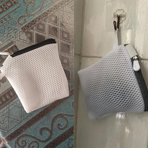 NentMent 2 Pack In-Wash Scent Booster Beads Laundry Bag with Zipper Laundry Detergent Pacs Wash Bags for Soap Pacs Pods