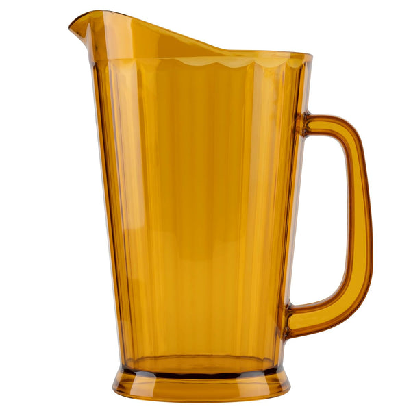 G.E.T. P-1064-1-A-EC BPA-Free Break-Resistant Plastic Serving Pitcher, 60 Ounce, Amber
