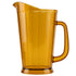 G.E.T. P-1064-1-A-EC BPA-Free Break-Resistant Plastic Serving Pitcher, 60 Ounce, Amber
