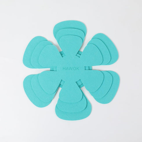HAWOK Set of 3 Pot/Pan Protectors, 8 inch, 10 inch, 12 inch, Malachite Green