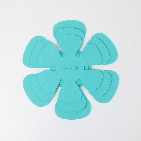 HAWOK Set of 3 Pot/Pan Protectors, 8 inch, 10 inch, 12 inch, Malachite Green