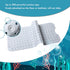 MOLFUJ 40 16 Inch Non Slip Bathtub Mat for Bathroom, X Sea Turtle Bath Tub Mat with Antislip Suction Cups and Drain