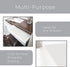 Smart Design Classic Grip Shelf Liner - Non Adhesive Home Organization Liners - Strong Grip, Easy Clean, White