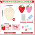 24 Set Strawberry Happy Birthday Party Favors Cards with Wood Painting Crafts Strawberry Coloring Party Supplies