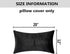 Home Brilliant Rectangle Throw Pillow Cover - Faux Fur Suede Accent Decorative Fall Decorations, 12x20 Inch, Black