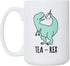 Artisan Owl Funny Tea Rex Tyrannosaurus Rex Mug, 15 oz Large Dinosaur Coffee Cup for Tea & Coffee Lovers