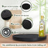Lazy Susan Organizer for Table, 12 Inch Non-Skid Bamboo Turntable for Salt, Pepper, Spices, Olive Oil, Black