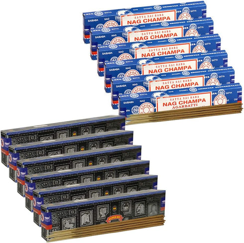 Nag Champa Incense Sticks & Super Hit Bundle - Incense Holder for Home Fragrance & Spiritual Décor