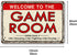 Video Game Room Accessories, Retro Arcade Tin Signs, Billiard Theater Wall Decor, 8×12 Inch Gaming Art Poster