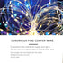 Waterproof LED String Lights, 2 Pack 20ft 60 LED Festival Decorations, Battery Powered Copper Wire Fairy Lights
