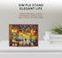 LIONWEI LIONWELI Black Decorative Plate Stand, Picture Frame Easel Display Stand