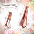 12 Pieces Mini Serving Tongs Small Tongs Serving Utensils, Ice Tongs Mini Sugar Tongs, Small Tongs for Appetizers, 5 Inch and 4 Inch(Rose Gold) by Vesici