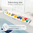 DubiLaka 31.5" Bathtub Splash Guard for Kids & Toddlers - Silicone Play Shelf & Toy Storage Tray with Strong Suction