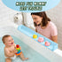 TYASDBA Accessories(2.6FT, Bathtub Splash Guard for tub Kids& Bath Shelf for Kids Toddler Bath Tray, Bath Toys Storage